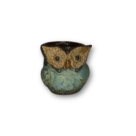 Blue Owl Flower Pot Style 5