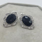 Black and silver Earrings *New*