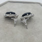 Black and silver Earrings *New*