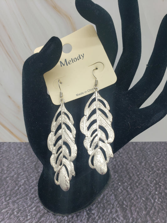 Silver Feather Earrings *New*