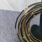 Black and Gold Beaded Bangles (1 defect, see photos) *New*