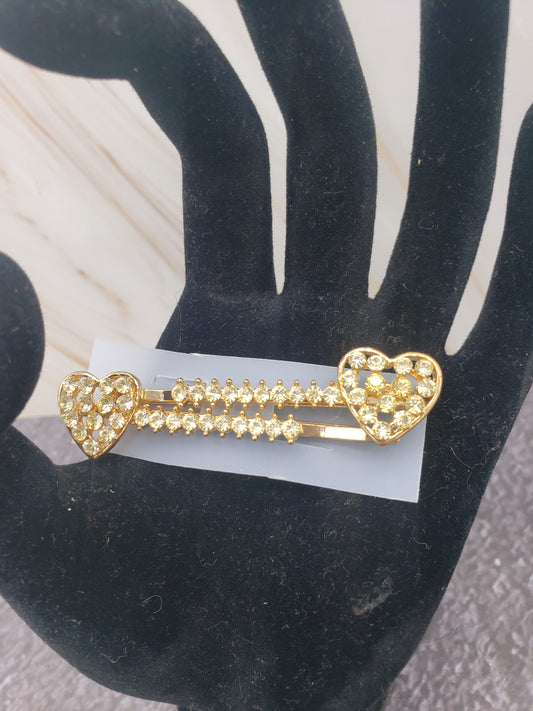 Gold heart hair pins *New*