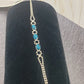 Blue and white jeweled bracelet *New*