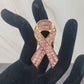 Adjustable band Breast cancer awareness Ring *New*