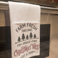 Farm Fresh Christmas Trees Waffle Weave Tea Towel