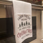 Farm Fresh Christmas Trees Waffle Weave Tea Towel