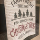 Farm Fresh Christmas Trees Waffle Weave Tea Towel