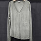 Women's Grey long sleeve shirt size Medium