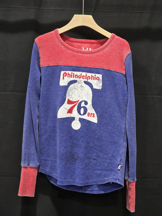 Women's long-sleeved sixers size large shirt