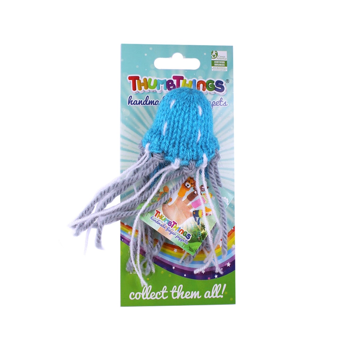 Jellyfish Finger Puppet (blue)