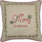 ML10219 Merry Christmas with Holly Pillow