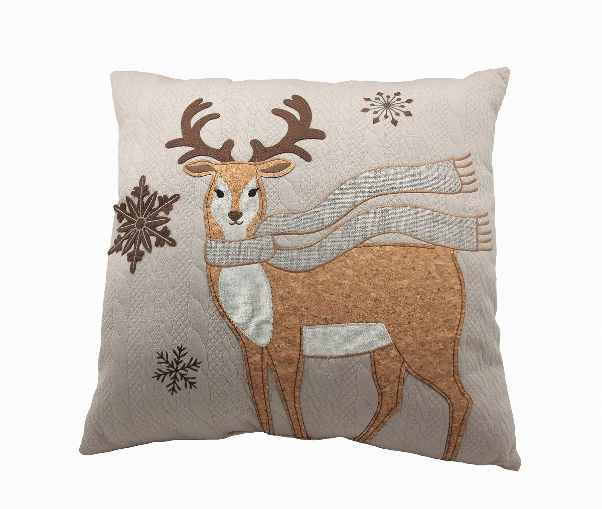 Cozy Reindeer Pillow, 18"x18"