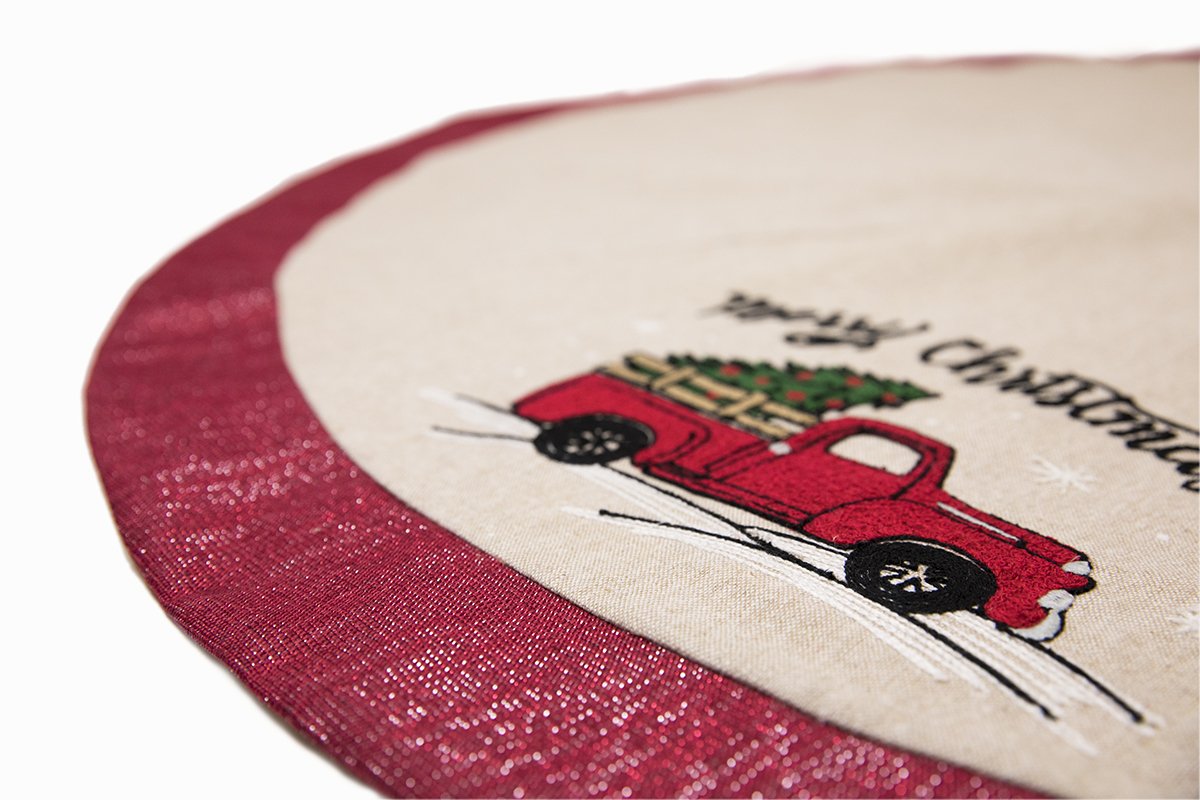 Christmas Truck Tree Skirt 56''