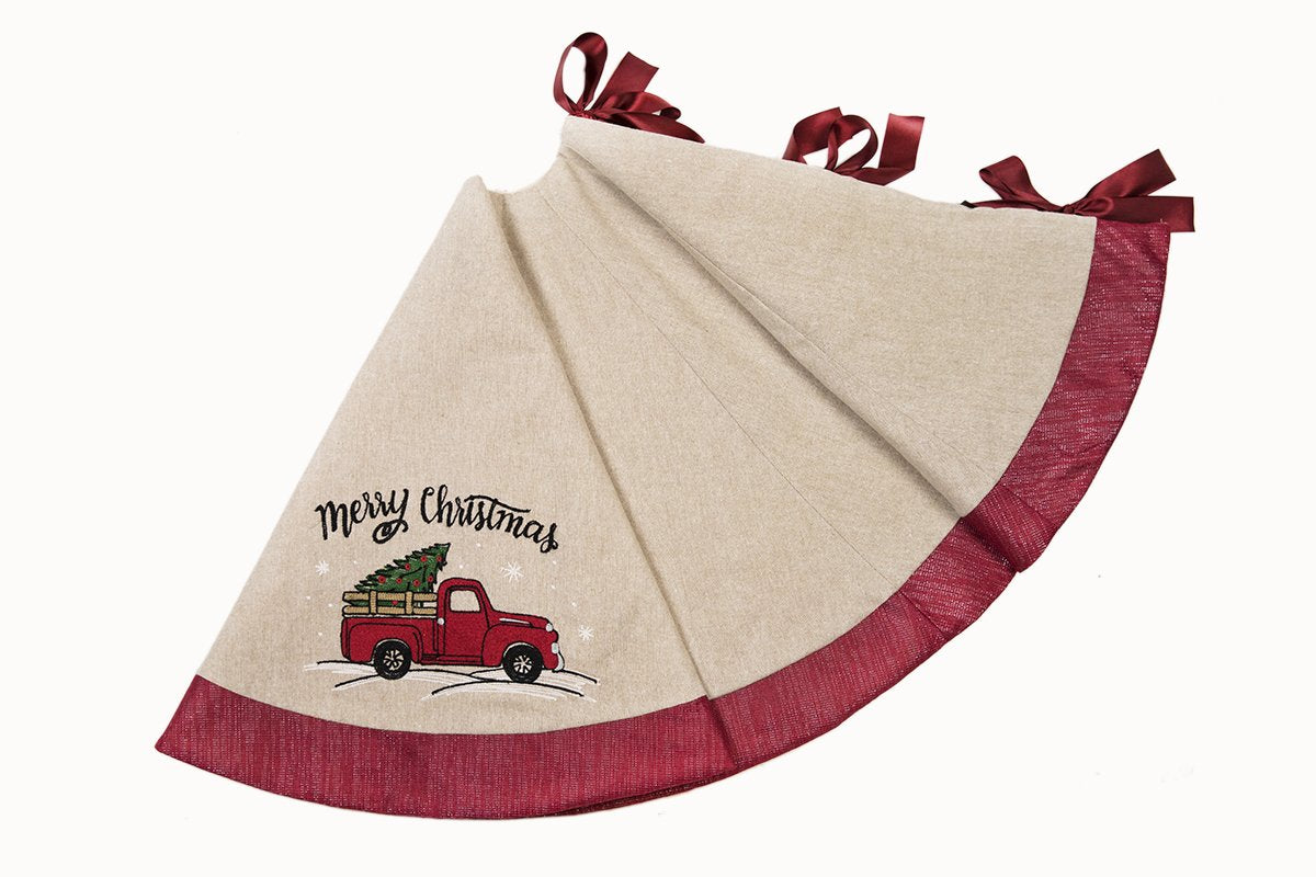 Christmas Truck Tree Skirt 56''