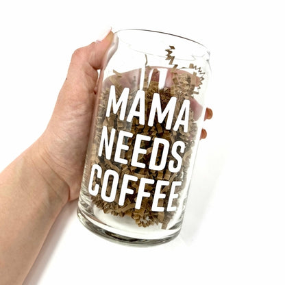 16 oz Beer Can Glass | Mama Needs Coffee