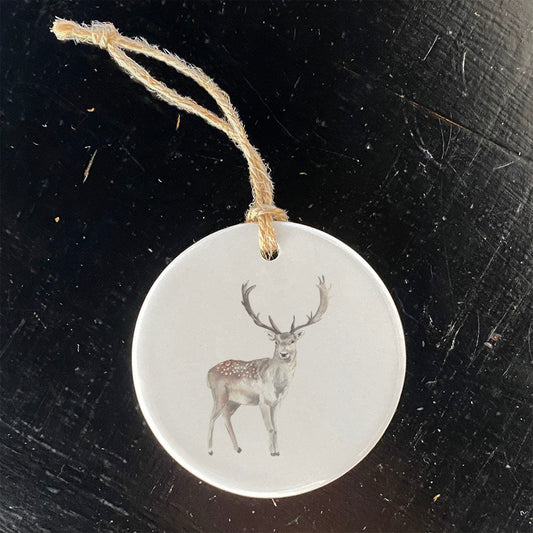 Watercolor Buck - Ornament