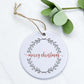 Merry Christmas Wreath - Ornament