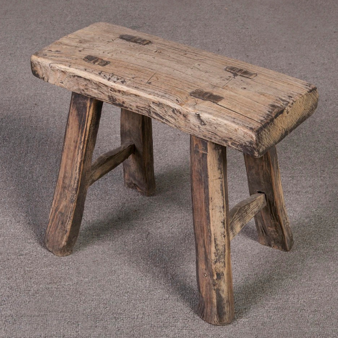 Vintage reclaimed stool - One of a kind