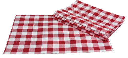 Gingham Check Placemats, 13"x19", Set of 4