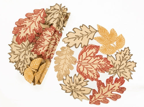 Autumn Leaves 16'' Placemats, Set of 4