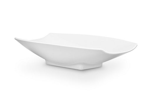 Bon Chef White 16 x 9 x 3.5 in. Melamine Curves Bowl all White