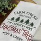 Farm Fresh Christmas Trees Waffle Weave Tea Towel