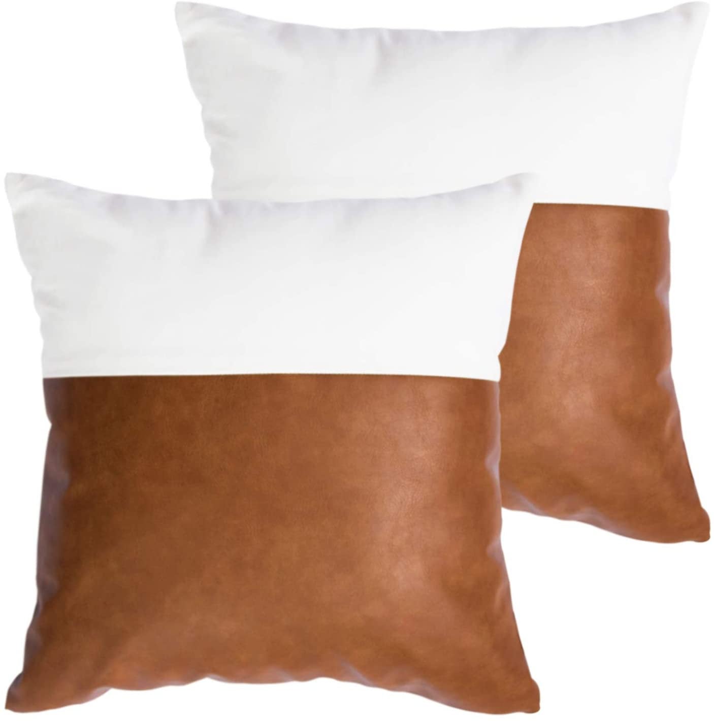 Vegan Leather Pillow Cover