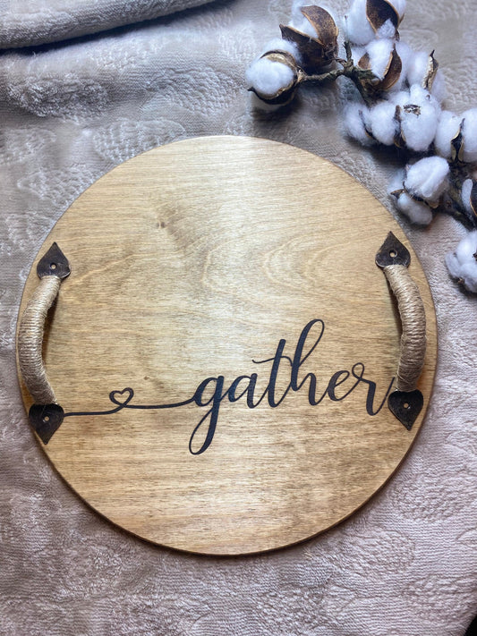 Gather Wooden Hand Made Serving Tray