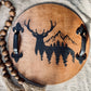 Deer and Mountains Wooden Serving Tray