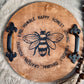 Bee Happy Wooden Serving Tray