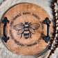 Bee Happy Wooden Serving Tray